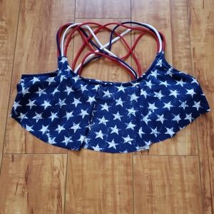 Xhilaration Flounce Bikini Top